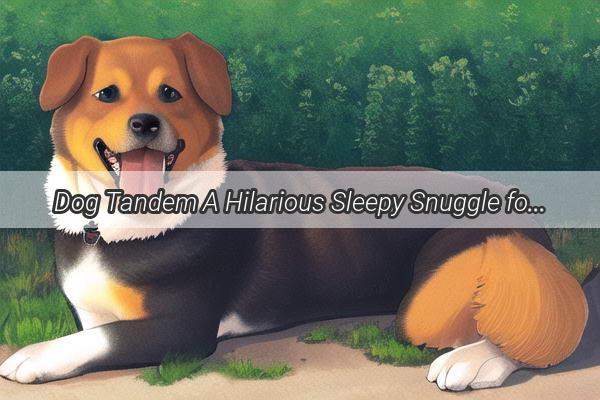 Dog Tandem A Hilarious Sleepy Snuggle for Lovers of Canine Companionship